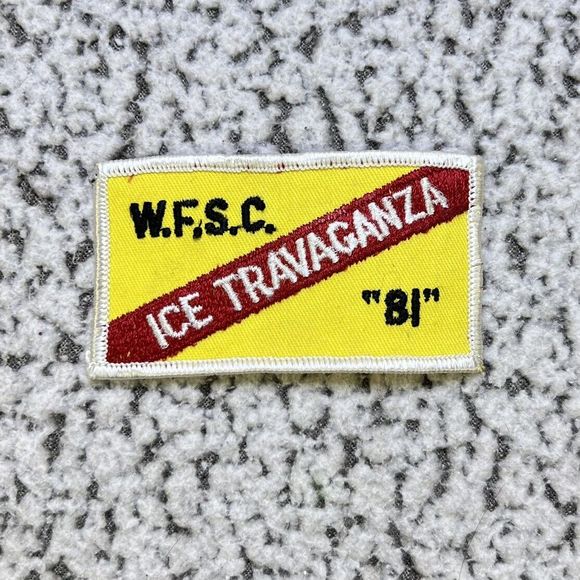 VTG WFSC Ice-Travaganza Patches Lot of 3 World Figure Skating Championship 1980s - Picture 3 of 7